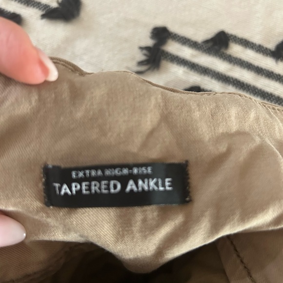 White House Black Market Beige Tapered Ankle High Rise Pants - Picture 3 of 15